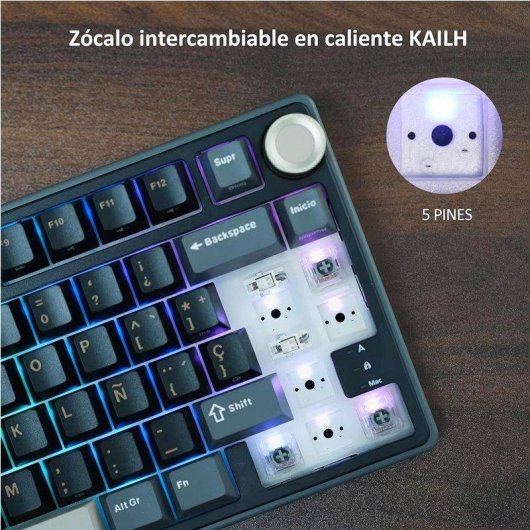 Tastatur Generica R75 kompakt RGB Hot-Swappable PBT Tasten kabelgebunden