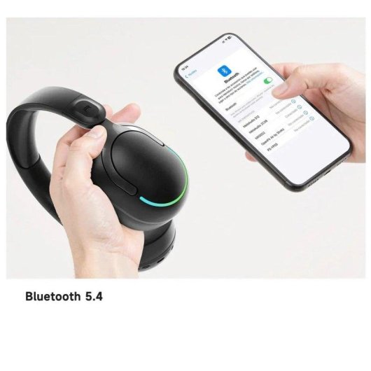 Auriculares Genéricos inalámbricos Bluetooth 5.4 plegables con sonido 3D y carga rápida negro