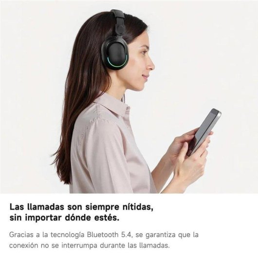 Auriculares Genéricos inalámbricos Bluetooth 5.4 plegables con sonido 3D y carga rápida negro