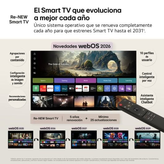 TV LG OLED evo AI OLED83G64LW 83" 4K UltraHD 120Hz Smart TV WebOS HDR10 Dolby Vision