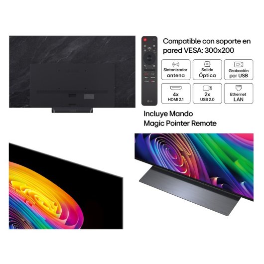TV LG OLED evo AI OLED65C64LA 65" 4K UltraHD 120Hz Smart TV WebOS HDR10 Dolby Vision Atmos