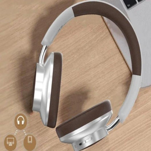 Auriculares Genéricos inalámbricos Bluetooth 5.3 con Cancelación de Ruido y Micrófono marrón
