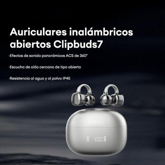 Auricolari Paxa Clipbuds 7 Bluetooth 5.4 Open Ear, Impermeabili IP45, Suono Direzionale