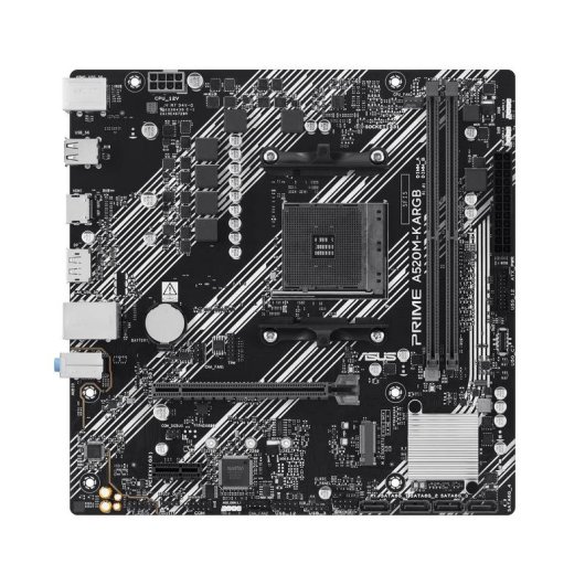 Placa Base ASUS PRIME A520M-K ARGB AMD A520 AM4 DDR4 Micro ATX Gigabit RGB