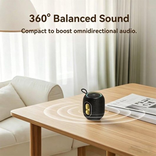 Colunas Bluetooth Genéricas Portáteis 16W com Microfone e Áudio 360°