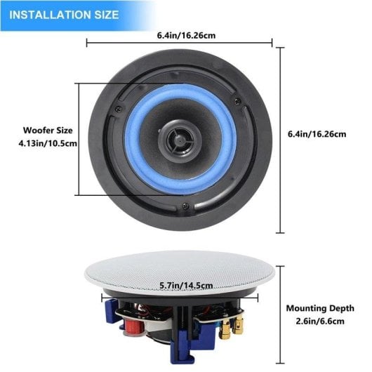 Altavoces Genérica Empotrables Bluetooth 320W con múltiples entradas y TWS