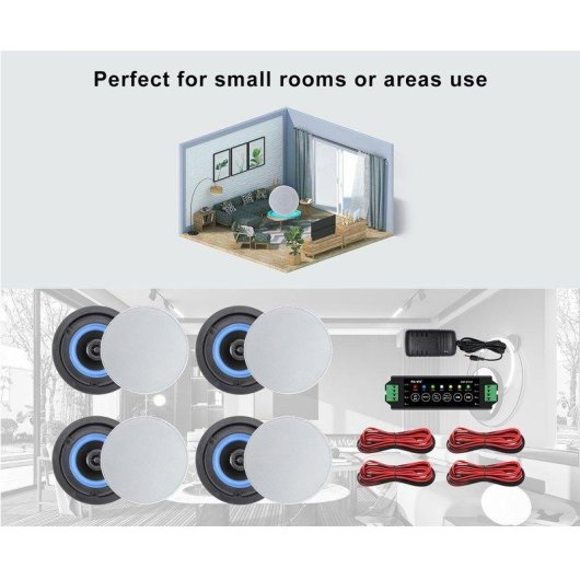 Altavoces Genérica Empotrables Bluetooth 320W con múltiples entradas y TWS