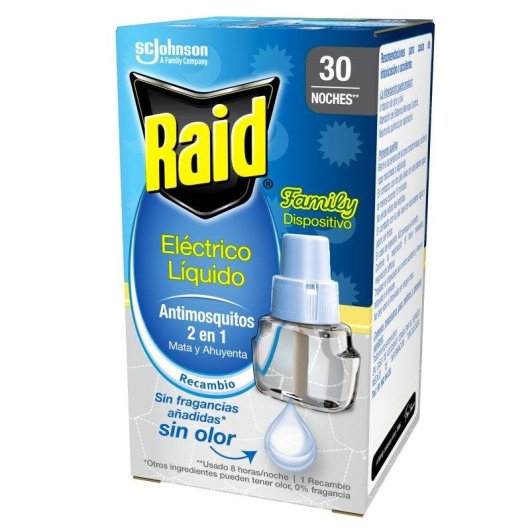 Pack Recambios Eléctrico Antimosquitos Raid 3 Unidades 90 Noches