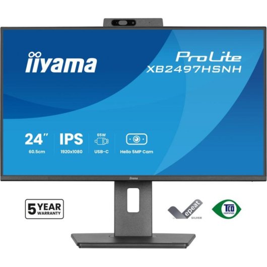 Écran PC iiyama ProLite XB2497HSNH-B1 23,8" Full HD 100Hz IPS USB-C Haut-parleurs Hauteur réglable