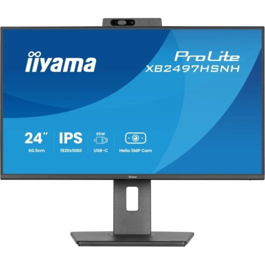 Écran PC iiyama ProLite XB2497HSNH-B1 23,8" Full HD 100Hz IPS USB-C Haut-parleurs Hauteur réglable
