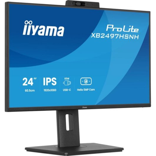Écran PC iiyama ProLite XB2497HSNH-B1 23,8" Full HD 100Hz IPS USB-C Haut-parleurs Hauteur réglable
