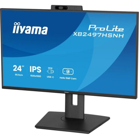 Écran PC iiyama ProLite XB2497HSNH-B1 23,8" Full HD 100Hz IPS USB-C Haut-parleurs Hauteur réglable