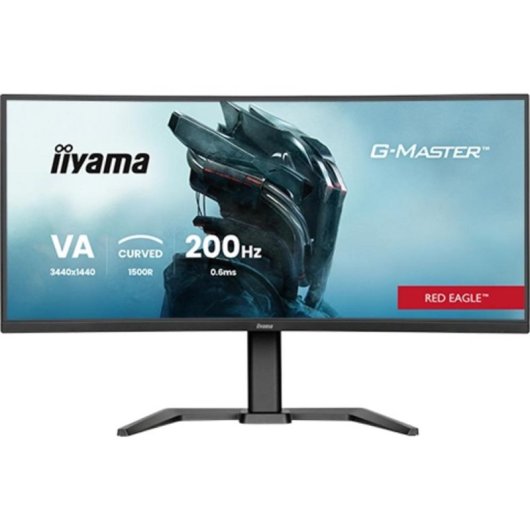 Monitor iiyama G-MASTER GCB3484WQSU-B2 34" UltraWide Quad HD 200Hz VA Curvo FreeSync HDR400 Altura Ajustável