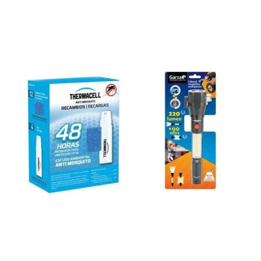 Recambio Repelente Thermacell 20 m² 48 Horas 4 Cartuchos + 12 Pastillas