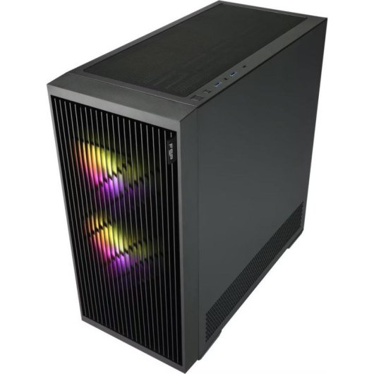 Carcassa Midi Tower Fortron M330 Preta ARGB com 4 ventiladores