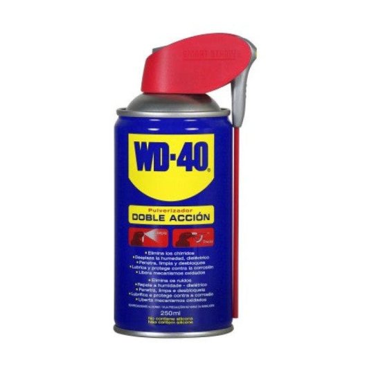 Spray WD-40 Multi-uso Doble Acción 250ml Lubricante Desoxidante Dieléctrico