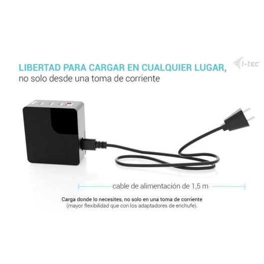 Cargador i-tec 140W Intelligent Multiport USB-C 3x USB-C 1x USB-A