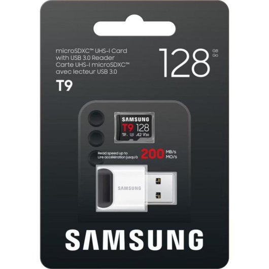 Carte microSD Samsung MB-MH128TB/WW 128 Go UHS-I A2 V30 200 Mo/s