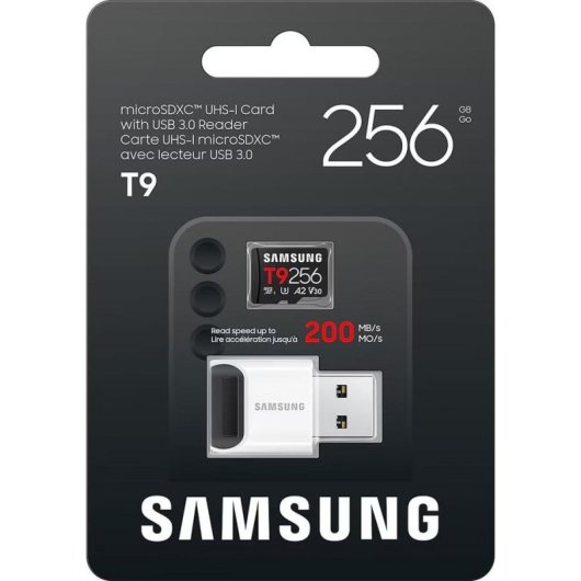 Carte microSD Samsung MB-MH256TB 256GB UHS-I U3 V30 A2 rapide et résistante