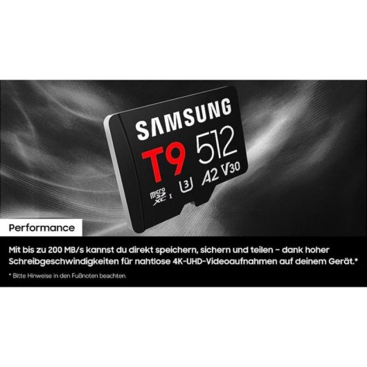 Carte microSD Samsung MB-MH256TB 256GB UHS-I U3 V30 A2 rapide et résistante