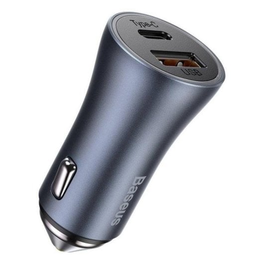 Auto-Ladegerät Baseus Golden Contactor Pro USB + USB-C 40W QC4.0+ PD Blau