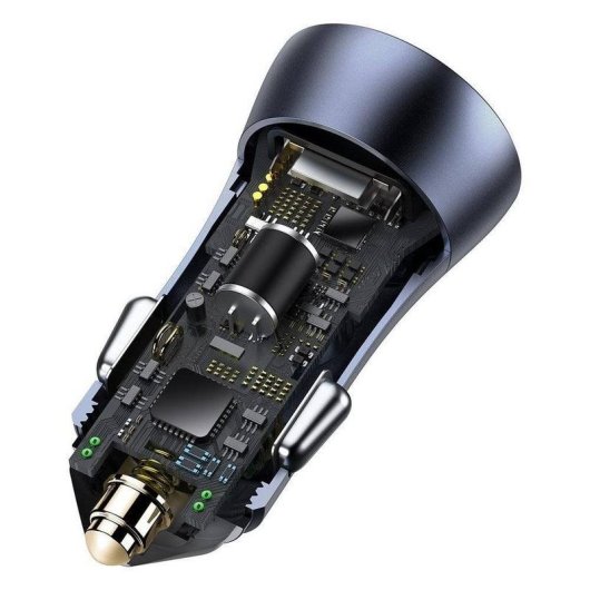 Auto-Ladegerät Baseus Golden Contactor Pro USB + USB-C 40W QC4.0+ PD Blau