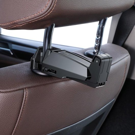 Supporto per cellulare Baseus per poggiatesta auto - Nero