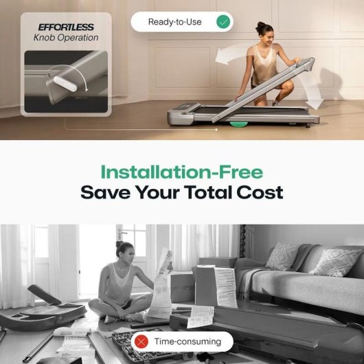 Caminadora UREVO FoldiMix 5 Pro Smart 120 kg Plata Plegable