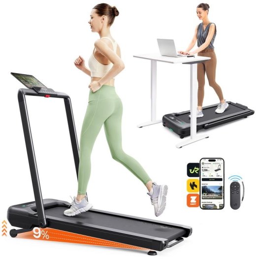 Caminadora UREVO Strol 2S PRO 2 en 1 Plegable 12 km/h Bluetooth