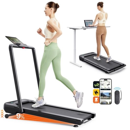 Caminadora UREVO Strol 2S PRO 2 en 1 Plegable 12 km/h Bluetooth