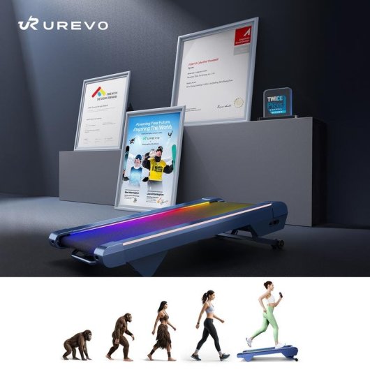 Caminadora UREVO CyberPad para Hogar 120 kg 4 km/h Inclinación Auto 14%