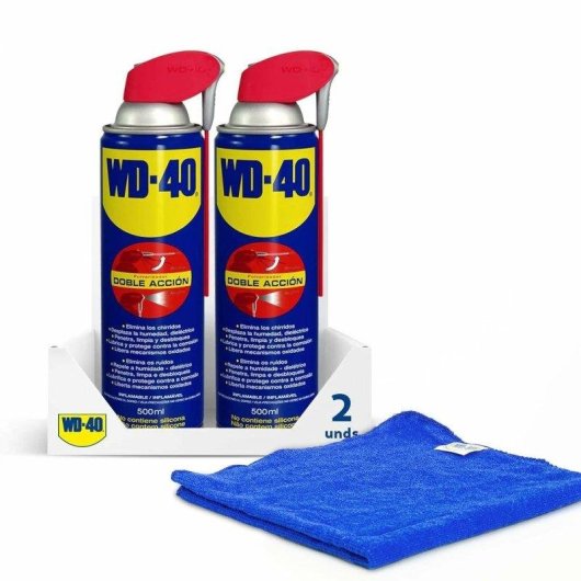 Pack Lubricante WD-40 Doble Acción 500ml + Guantes Originales