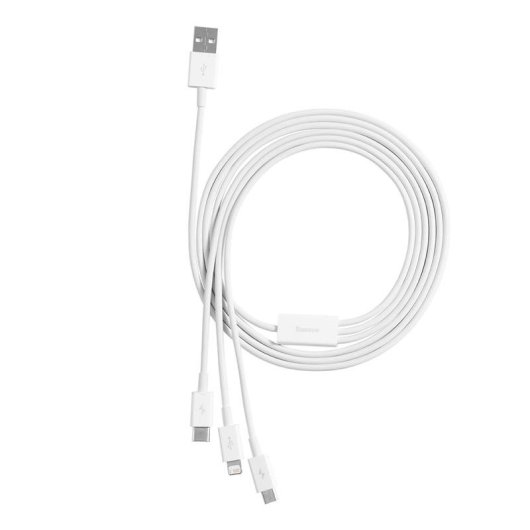 Cable USB Baseus Superior 3 en 1 1,5 m USB A a USB-C/Micro USB/Lightning