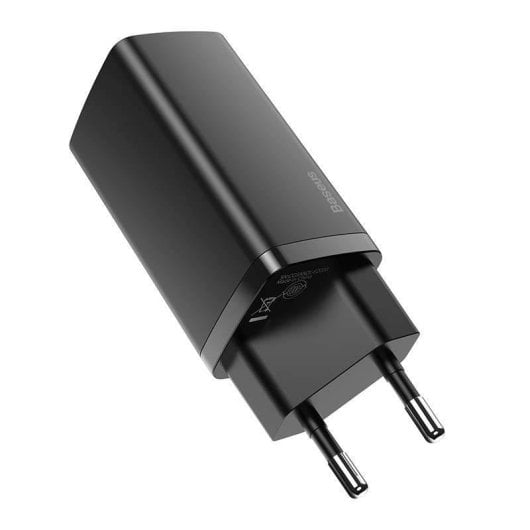 Caricatore USB-C 65W Baseus GaN2 Lite Nero