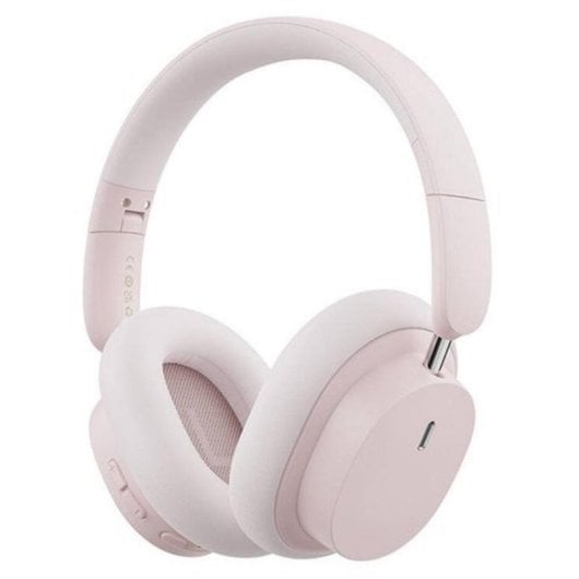 Auriculares Baseus Bowie D05 inalámbricos Bluetooth 5.2 con micrófono y batería 70h rosa dorado