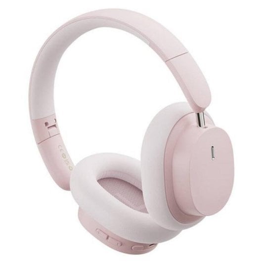 Auriculares Baseus Bowie D05 inalámbricos Bluetooth 5.2 con micrófono y batería 70h rosa dorado