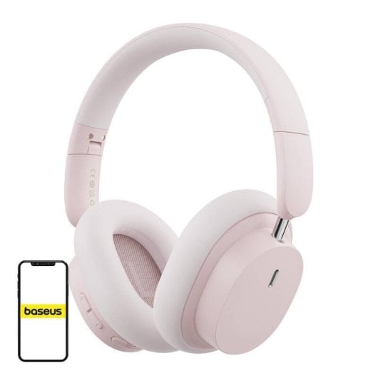 Auriculares Baseus Bowie D05 inalámbricos Bluetooth 5.2 con micrófono y batería 70h rosa dorado