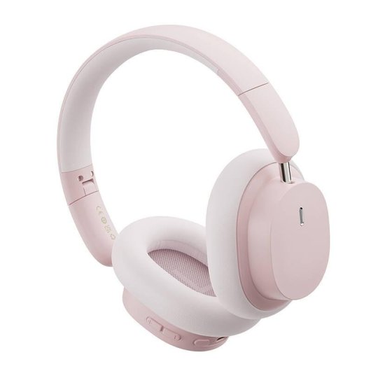 Auriculares Baseus Bowie D05 inalámbricos Bluetooth 5.2 con micrófono y batería 70h rosa dorado