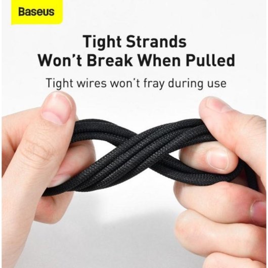 Cable USB a Lightning Baseus CALWJ-A01 2 m Negro