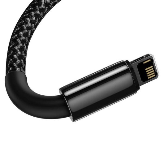 Cable USB a Lightning Baseus Tungsten 1 m Negro