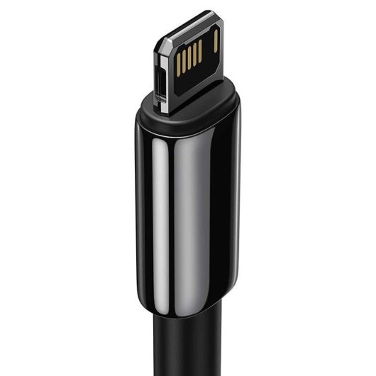 Cable USB a Lightning Baseus Tungsten 1 m Negro