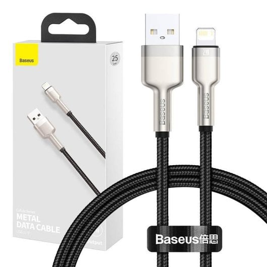 USB-zu-Lightning-Kabel Baseus CALJK-01 20 W Schwarz 0,25 m