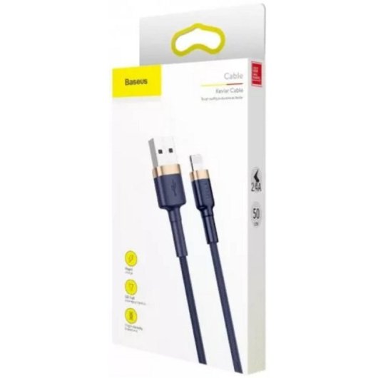 Cavo USB Baseus Cafule per Lightning 2 m Blu e Oro
