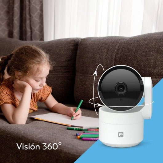 Alarma Garza Sistema Inteligente Wi-Fi Sensor Movimiento Interior 360º Cámara