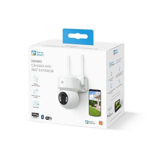 Cámara IP Garza 1296P Visión Nocturna Exterior Audio Bidireccional Alarma