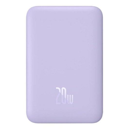 Powerbank Baseus Magnetic Mini 10000 mAh Cargador Inalámbrico 20 W Púrpura