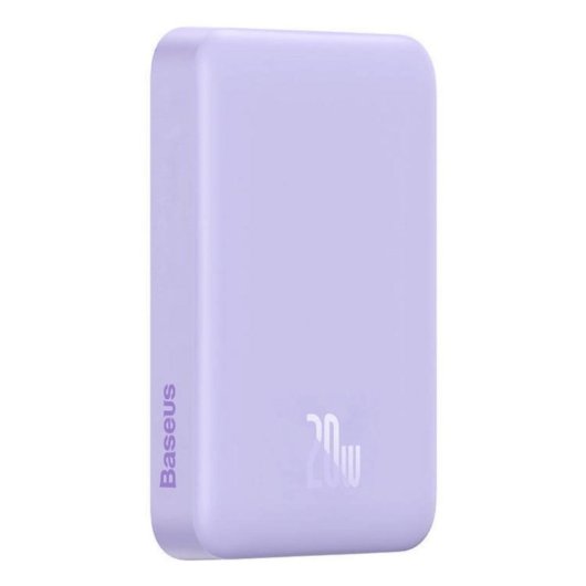 Powerbank Baseus Magnetic Mini 10000 mAh Cargador Inalámbrico 20 W Púrpura