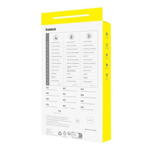 Funda Baseus Fauxther PU cuir noire fine et résistante pour iPhone 15 Pro Max
