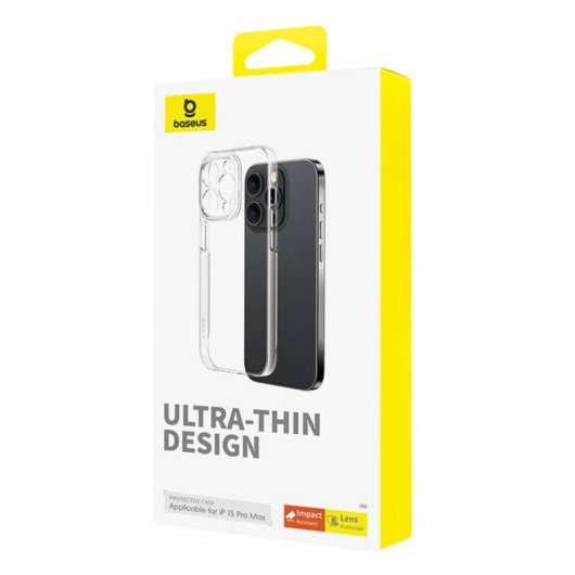 Funda pour mobile Baseus OS-Lucent Cover polycarbonate transparent pour iPhone 15 Pro Max