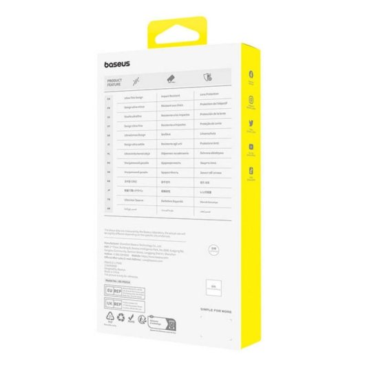 Funda pour mobile Baseus OS-Lucent Cover polycarbonate transparent pour iPhone 15 Pro Max